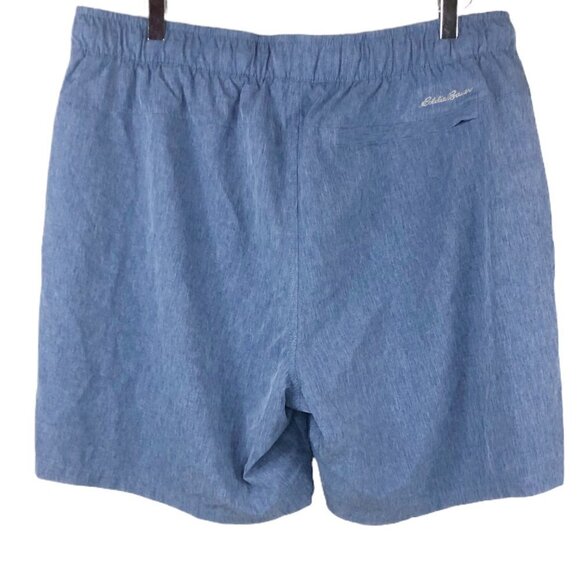 Eddie Bauer Men's Woven Tech Pull On Short True Blue Size XL - Picture 7 of 8